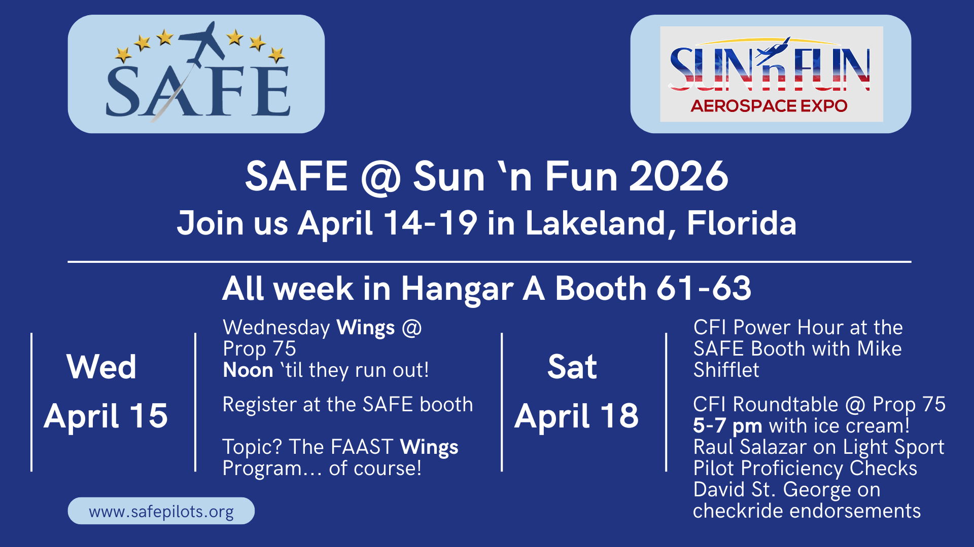 SAFE @ Sun ‘n Fun 2026 (1)